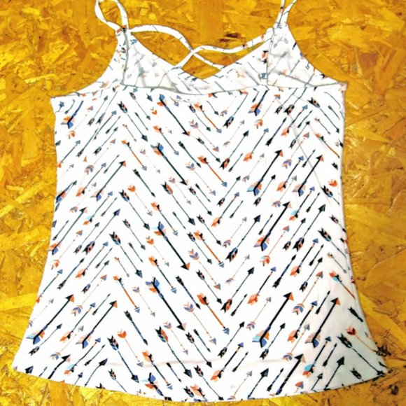 TANK TOP*SPAGHETTI STRAPS*WISHFUL PARK*WOMEN L*SOUTHWEST/TRIBAL DESIGN - Picture 3 of 6